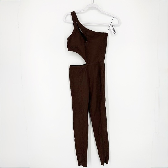 NWT GIGI C Rory Jumpsuit Chocolate - Picture 5 of 10